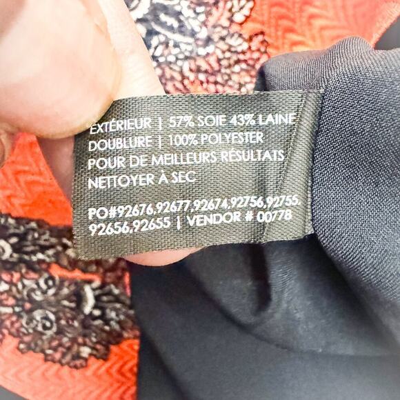 Club Monaco Printed Patterned Paisley Short Sleeve Shift Dress Size 0 - Picture 3 of 6